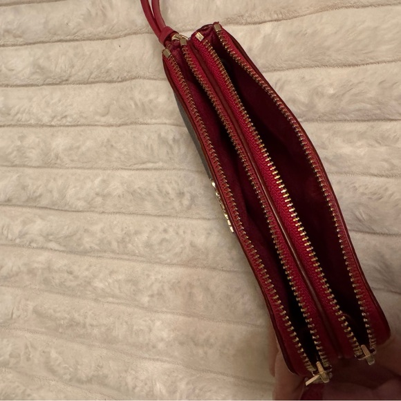 Coach Wristlet in Black with Red Trim - Picture 3 of 3